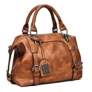 休閒購物個性皮革手提包